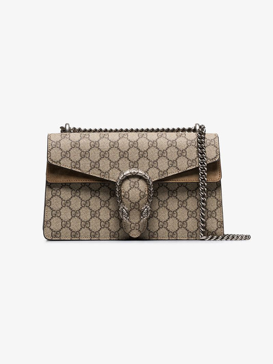 Beige Dionysus Gg Supreme Shoulder Bag
