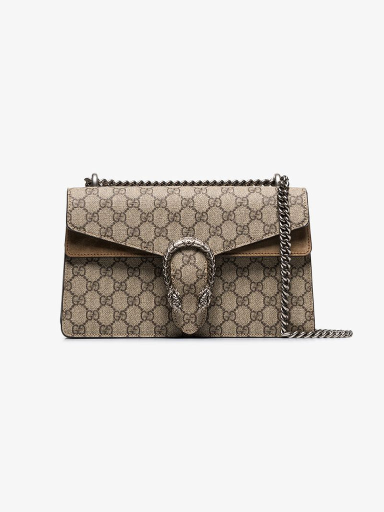 Beige Dionysus Gg Supreme Shoulder Bag