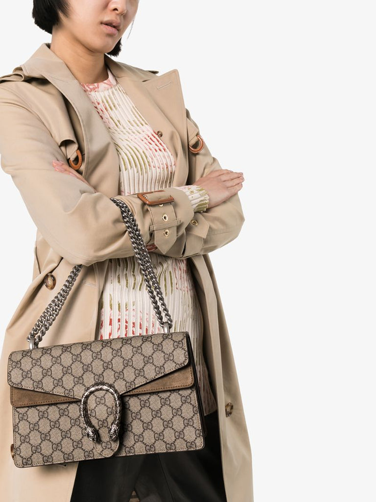 Beige Dionysus Gg Supreme Shoulder Bag