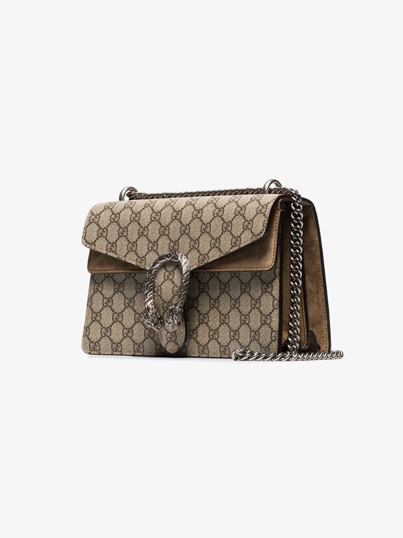 Beige Dionysus Gg Supreme Shoulder Bag
