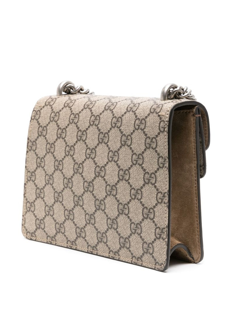 Neutral Dionysus Gg Supreme Mini Leather Shoulder Bag
