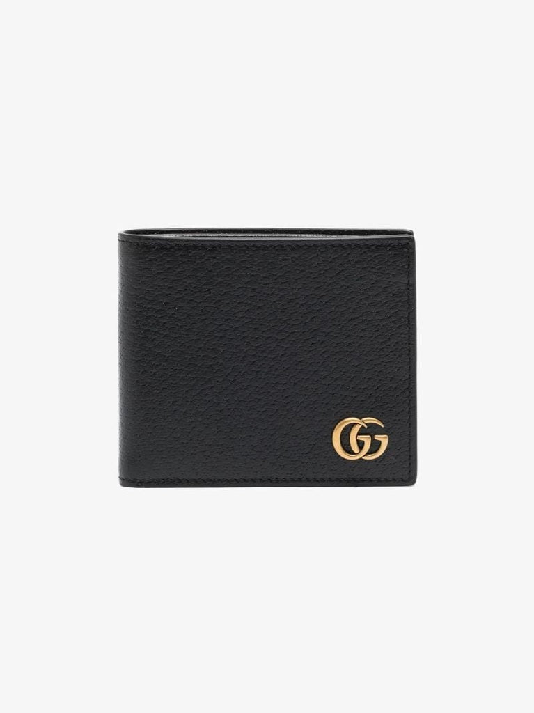 Black Gg Marmont Leather Bifold Wallet