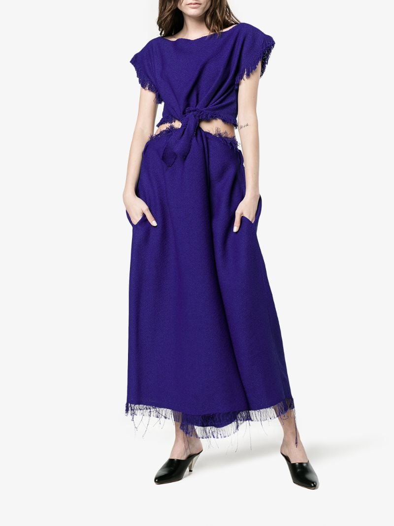 Cutout Waist Short Sleeve Dress
