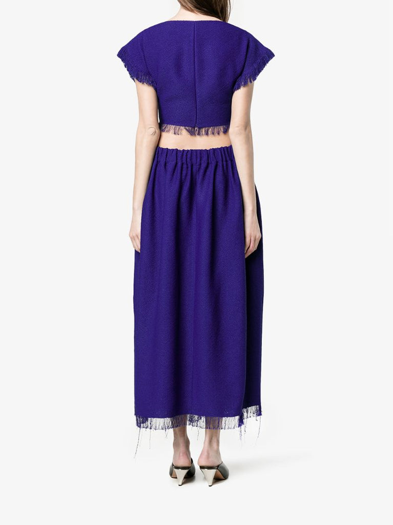 Cutout Waist Short Sleeve Dress