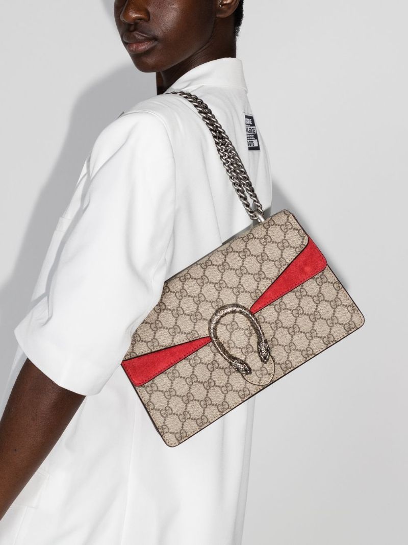 Brown and Red Dionysus Gg Supreme Small Shoulder Bag