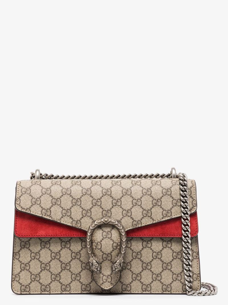 Brown and Red Dionysus Gg Supreme Small Shoulder Bag