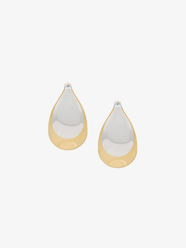 18k Yellow Gold-plated Petal Earrings