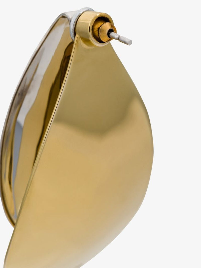 18k Yellow Gold-plated Petal Earrings