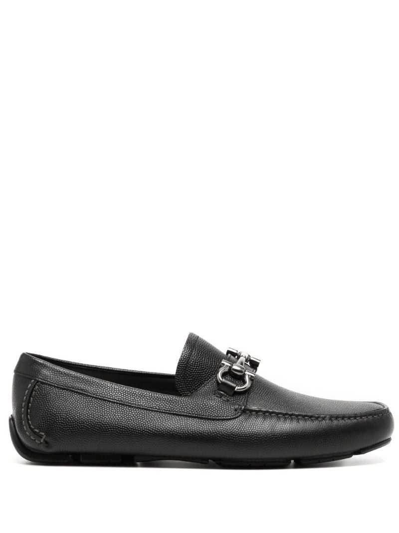 Black Parigi Leather Loafers