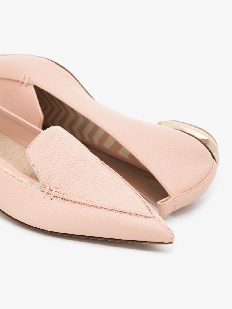 Neutral Beya Leather Loafers