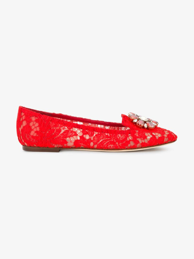 Vally Taormina Lace Slippers
