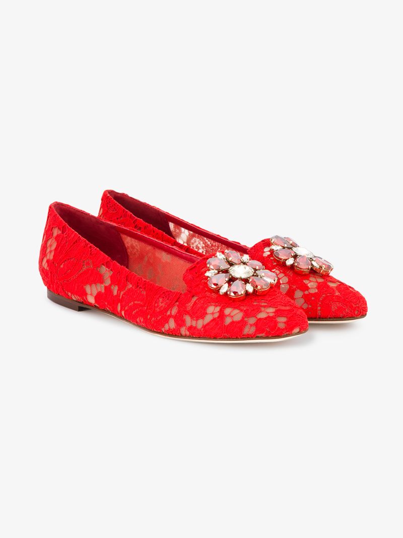 Vally Taormina Lace Slippers