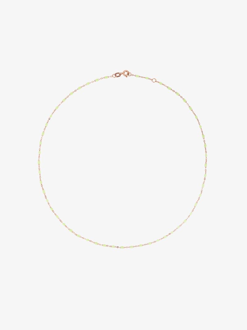 18k Rose Gold 42 Cm Beaded Necklace