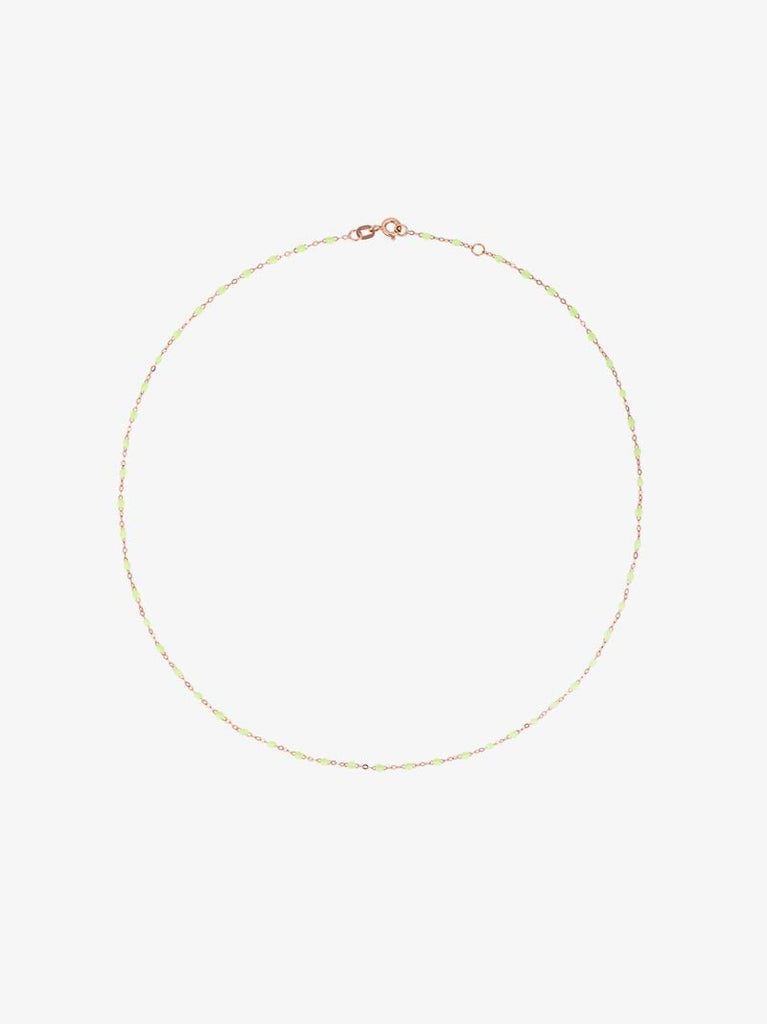 18k Rose Gold 42 Cm Beaded Necklace