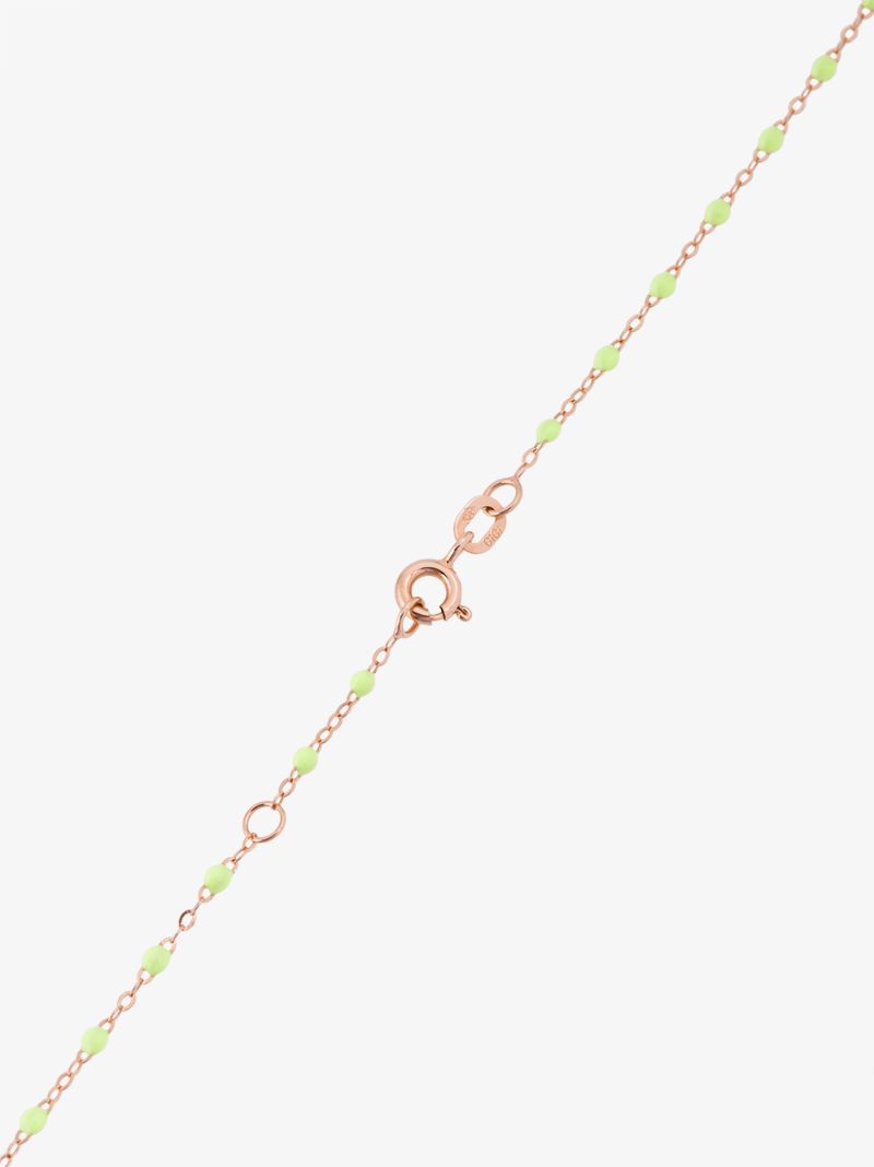 18k Rose Gold 42 Cm Beaded Necklace
