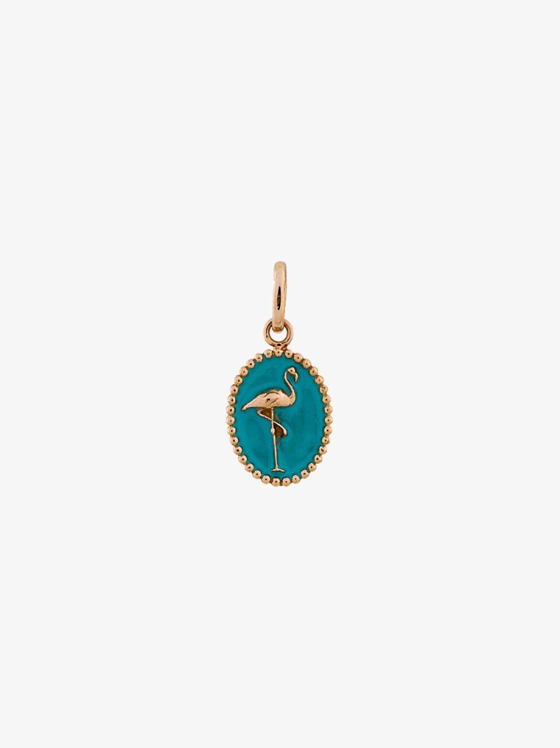 18k Yellow Gold Flamingo Pendant