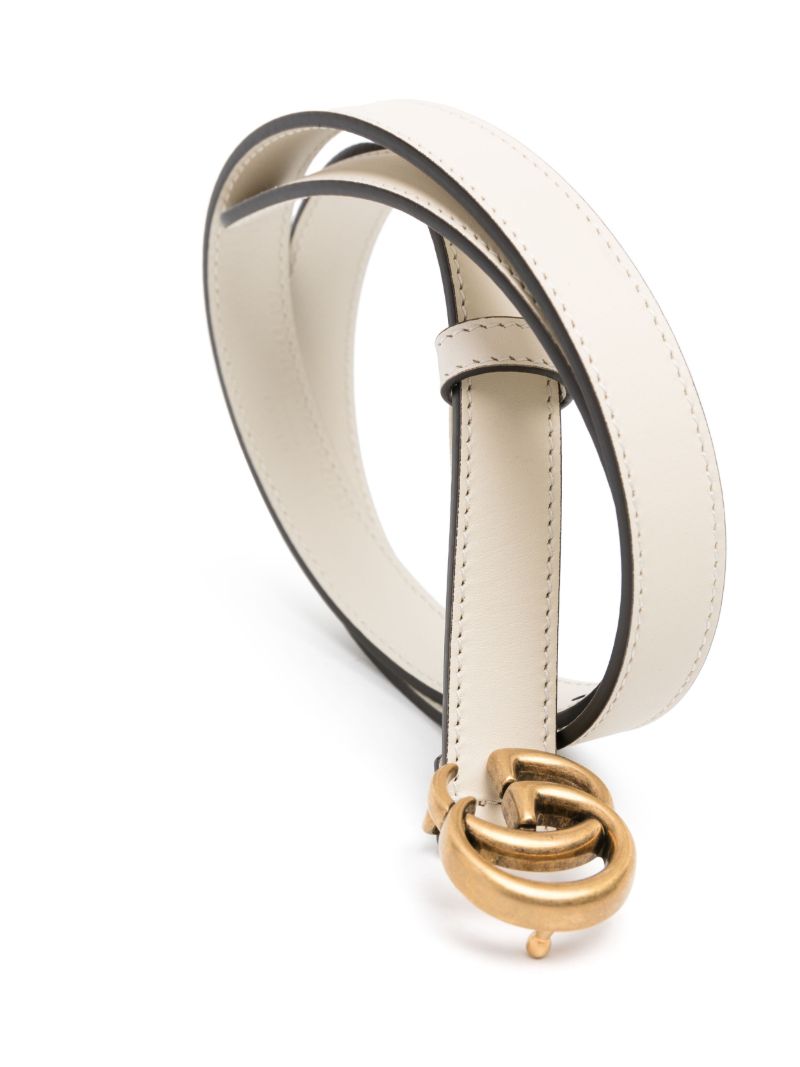 Neutral Double G Leather Buckle