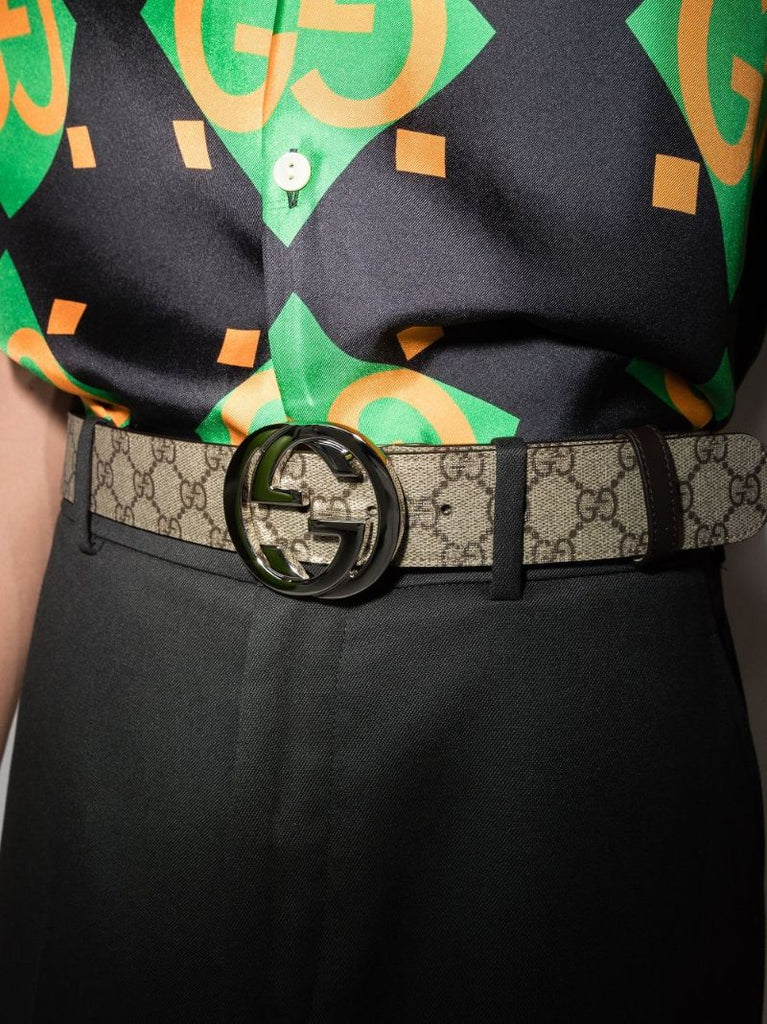 Neutral Gg Supreme Canvas Belt