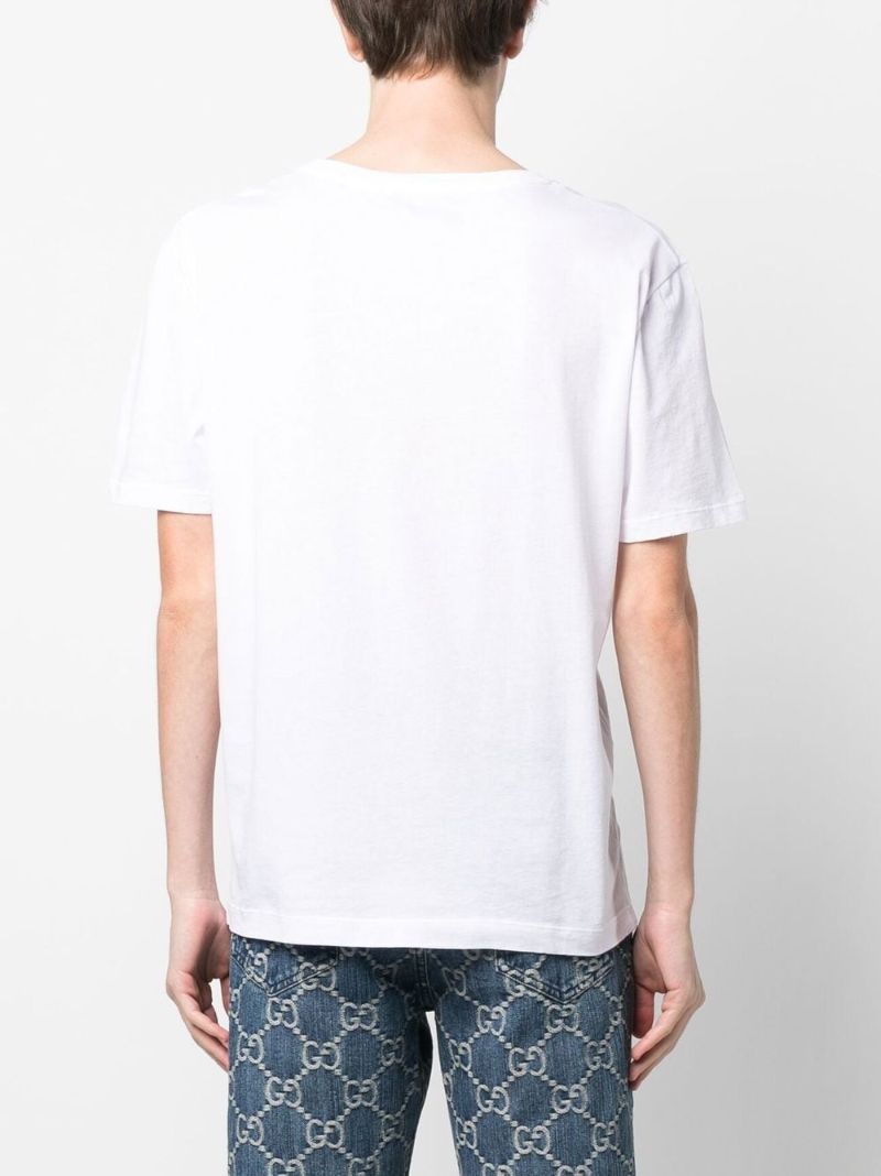 White Logo-print T-shirt