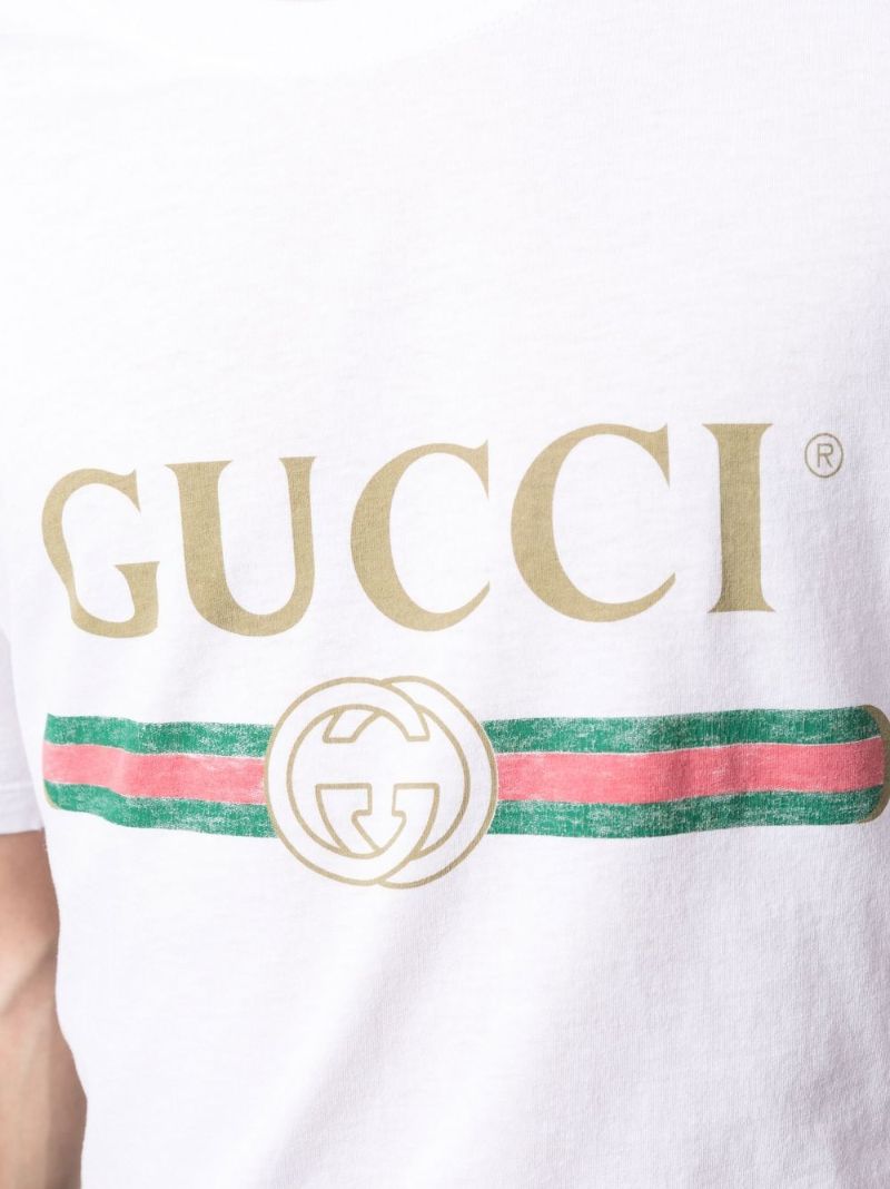 White Logo-print T-shirt