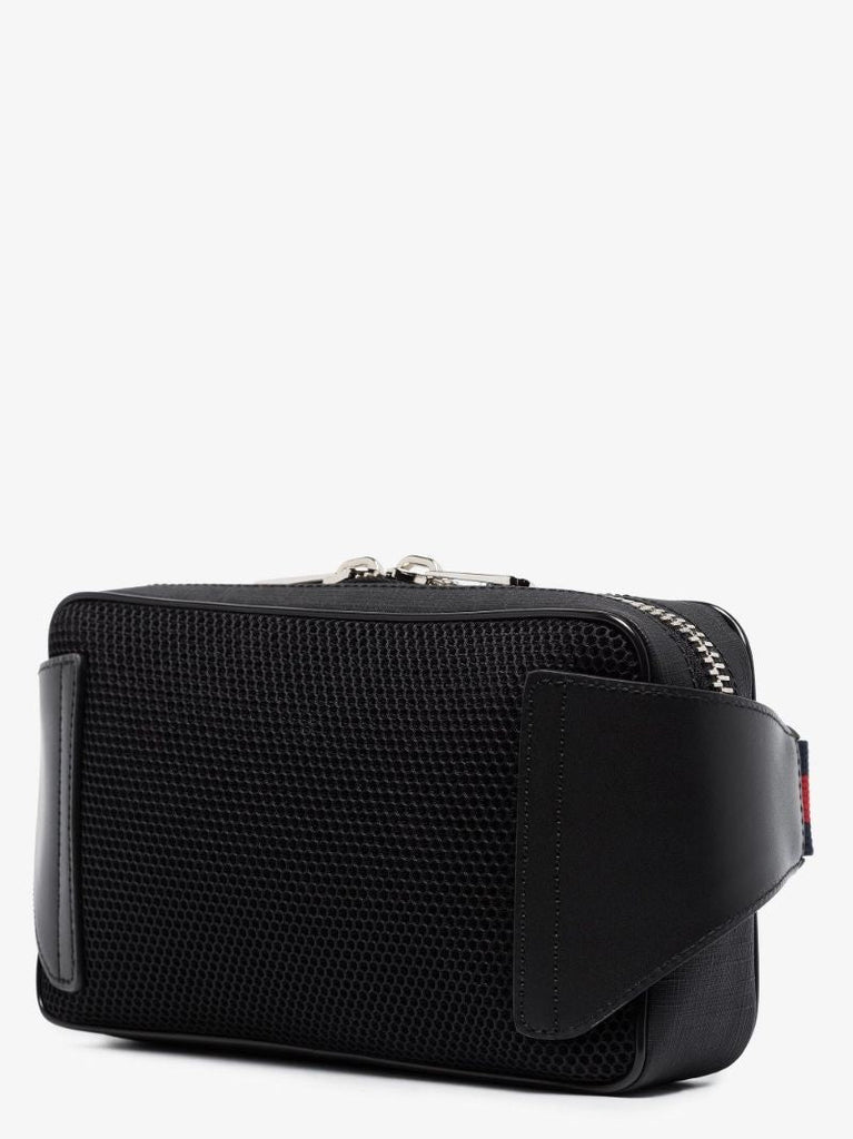 Black Gg Supreme Leather Cross Body Bag