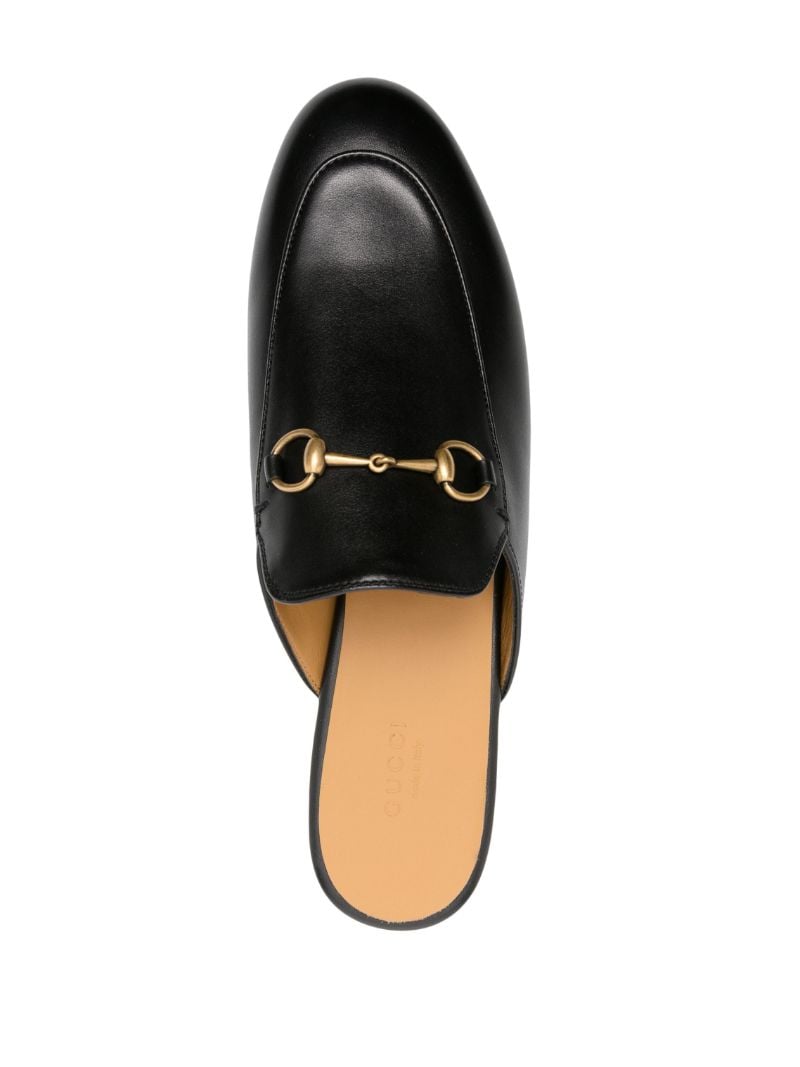 Black Princetown Leather Mules