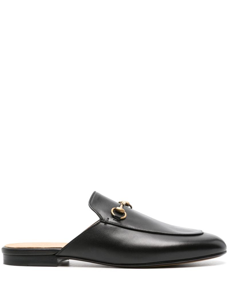 Black Princetown Leather Mules
