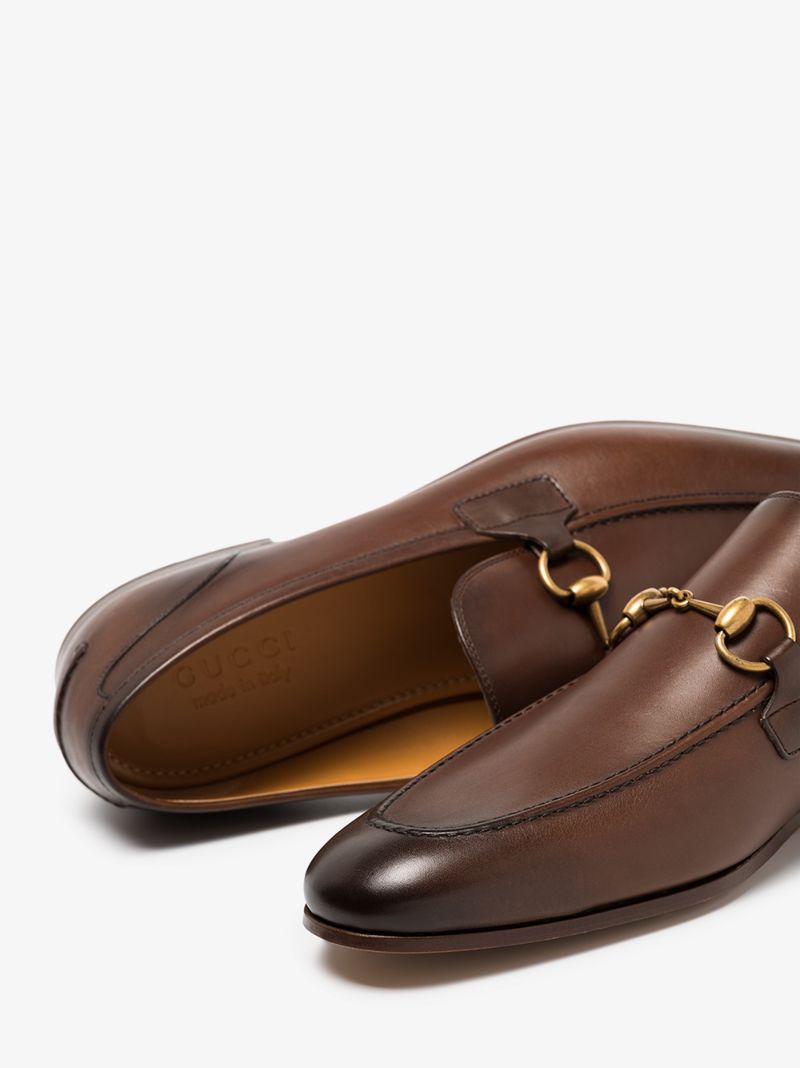 Brown Jordaan Leather Loafers