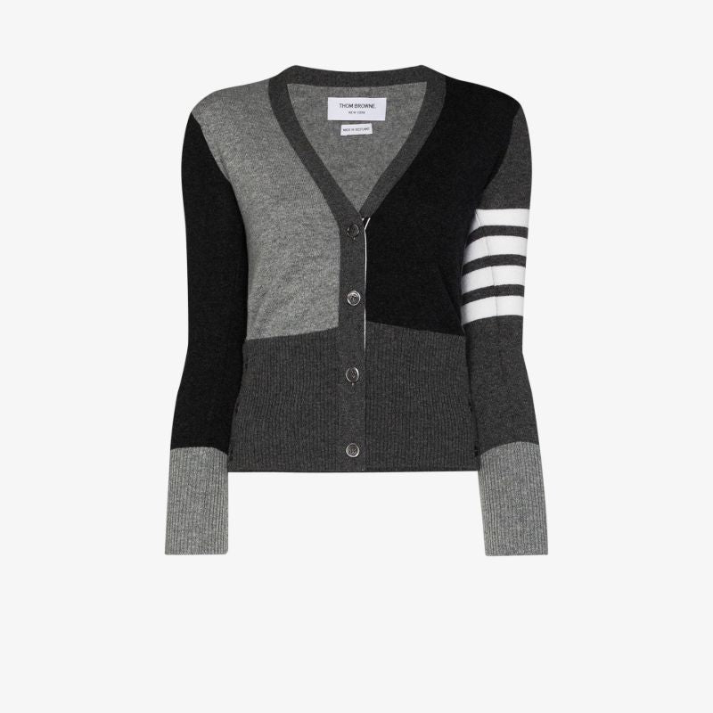 Monochrome Block Cardigan