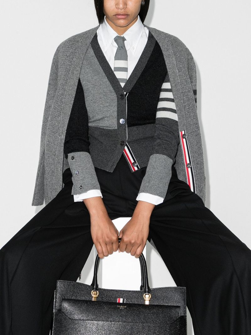 Monochrome Block Cardigan