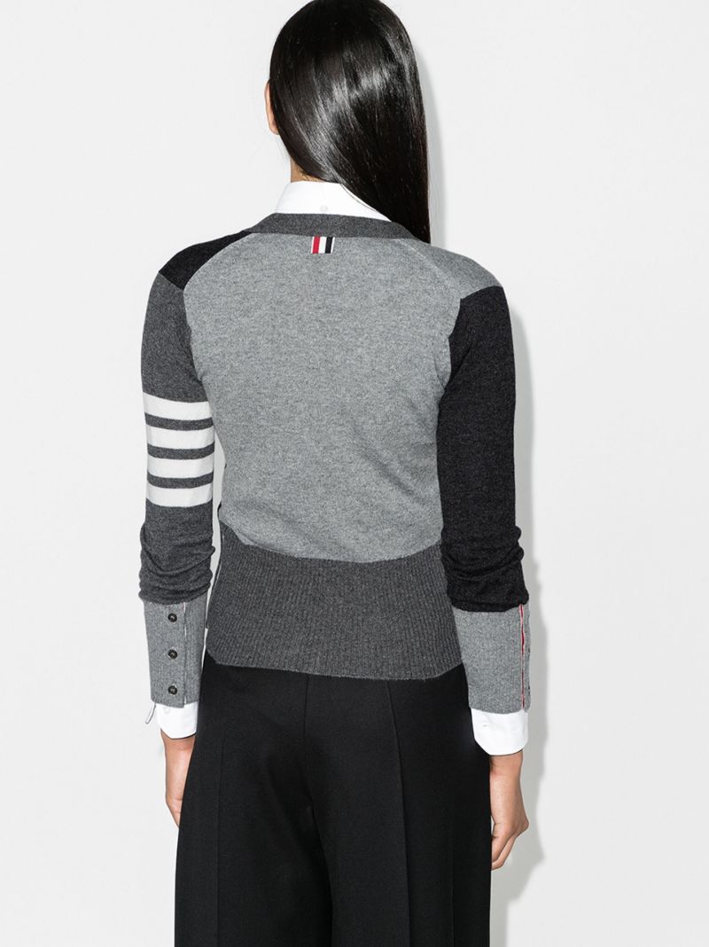 Monochrome Block Cardigan