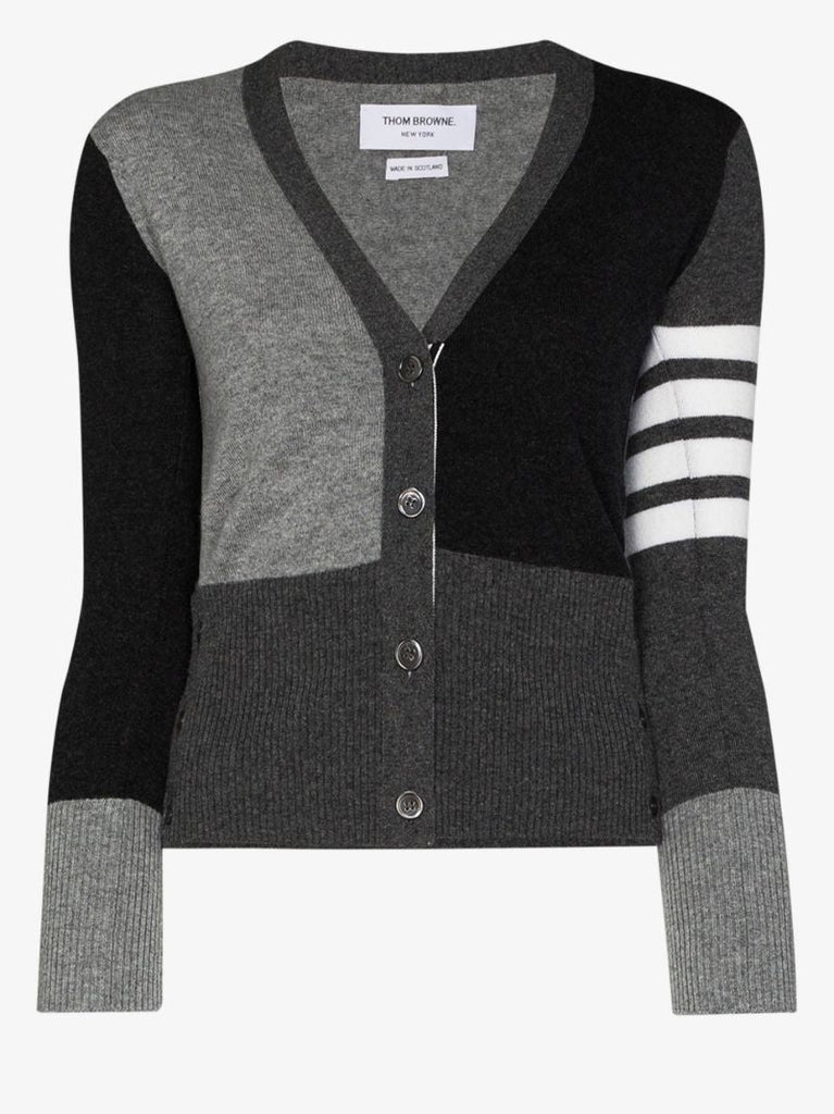 Monochrome Block Cardigan