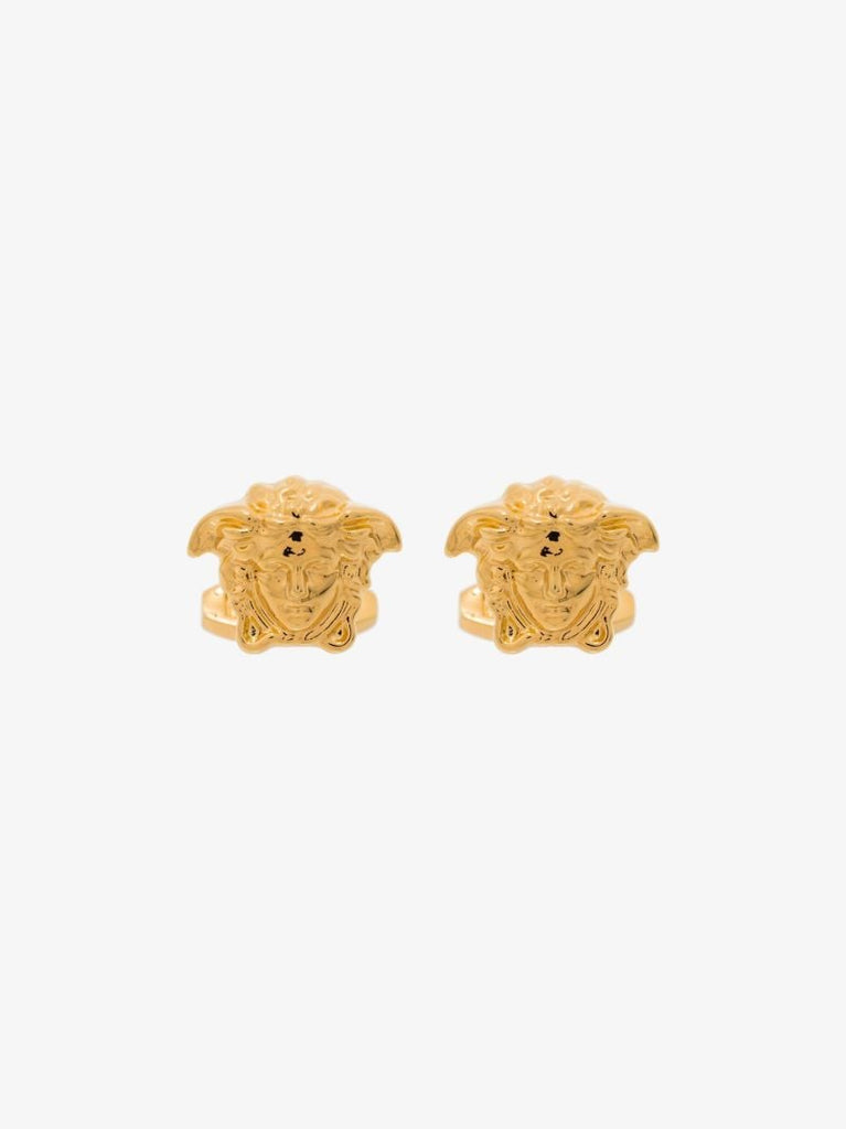 Gold Tone Medusa Cufflinks