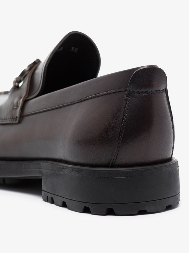 Gancini AppliquÃ_x0083_Â© Leather Loafers