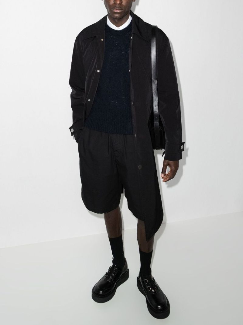 Blue 4-bar Stripe Wool Sweater