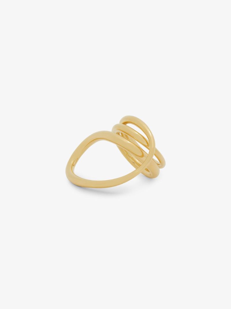 Gold Vermeil Round Trip Twist Ring