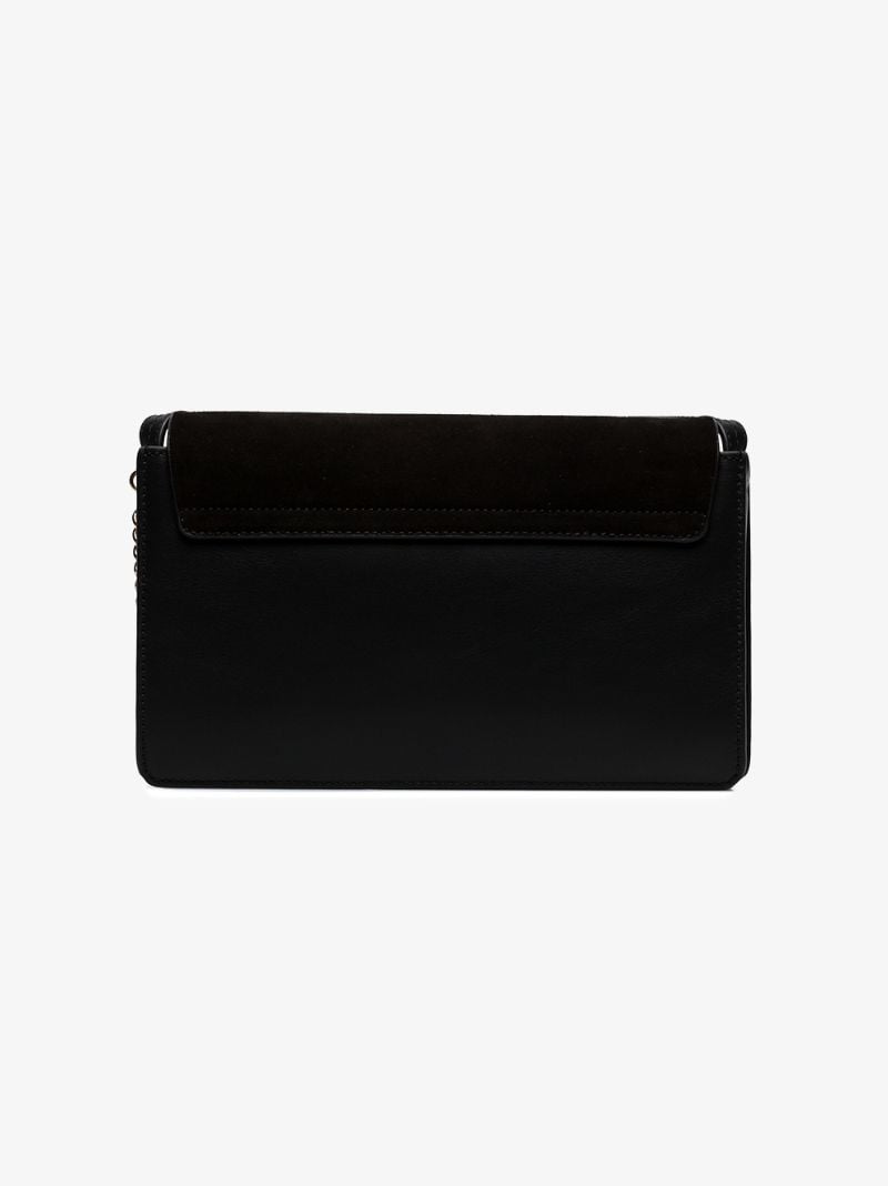 Black Faye Small Leather Shoulder Bag