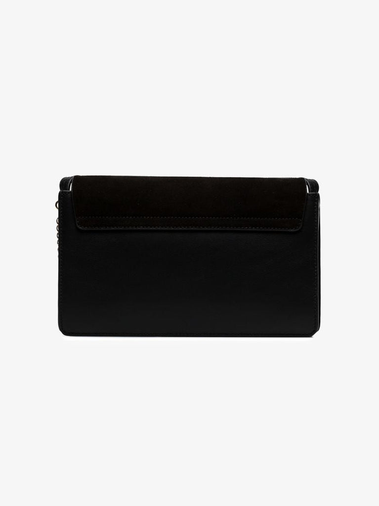 Black Faye Small Leather Shoulder Bag