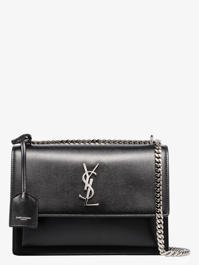 Black Sunset Medium Leather Shoulder Bag