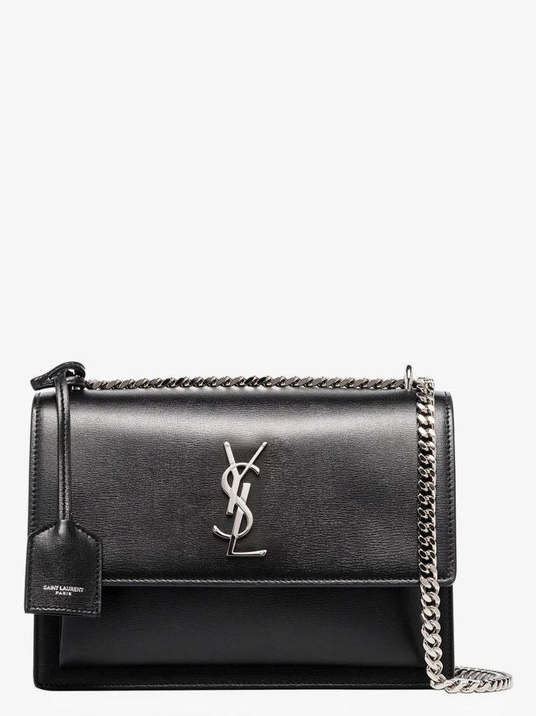 Black Sunset Medium Leather Shoulder Bag