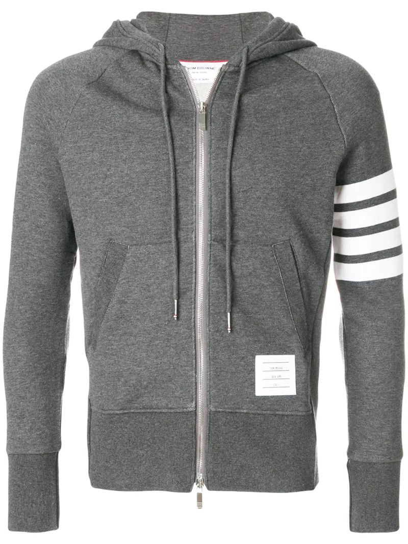 Engineered 4-bar Zip-up Jersey Hoodie