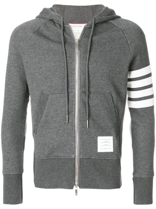 Engineered 4-bar Zip-up Jersey Hoodie