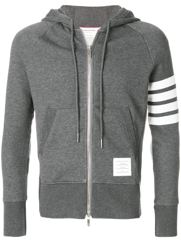 Engineered 4-bar Zip-up Jersey Hoodie