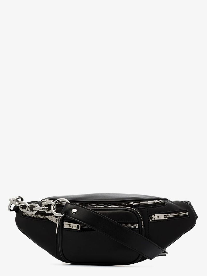 Black Attica Leather Cross Body Bag
