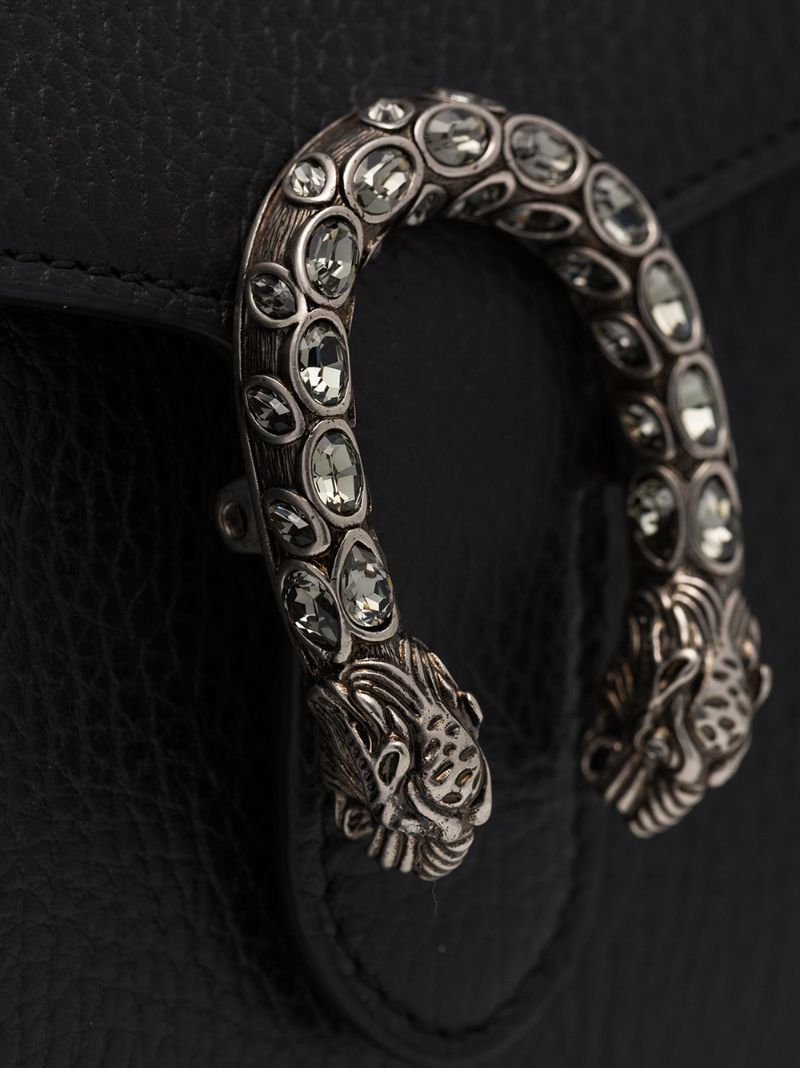 Black Dionysus Mini Chain Leather Bag