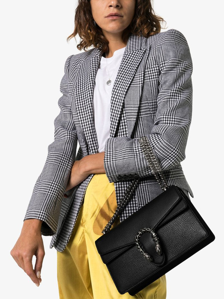 Black Dionysus Small Leather Shoulder Bag