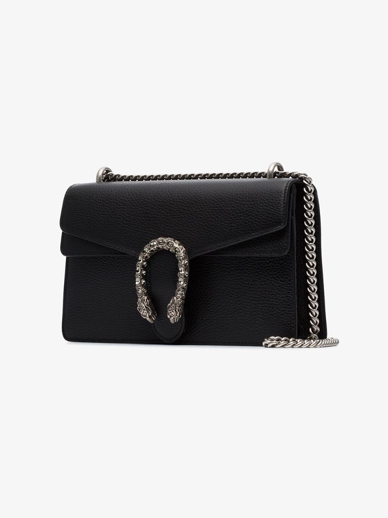 Black Dionysus Small Leather Shoulder Bag