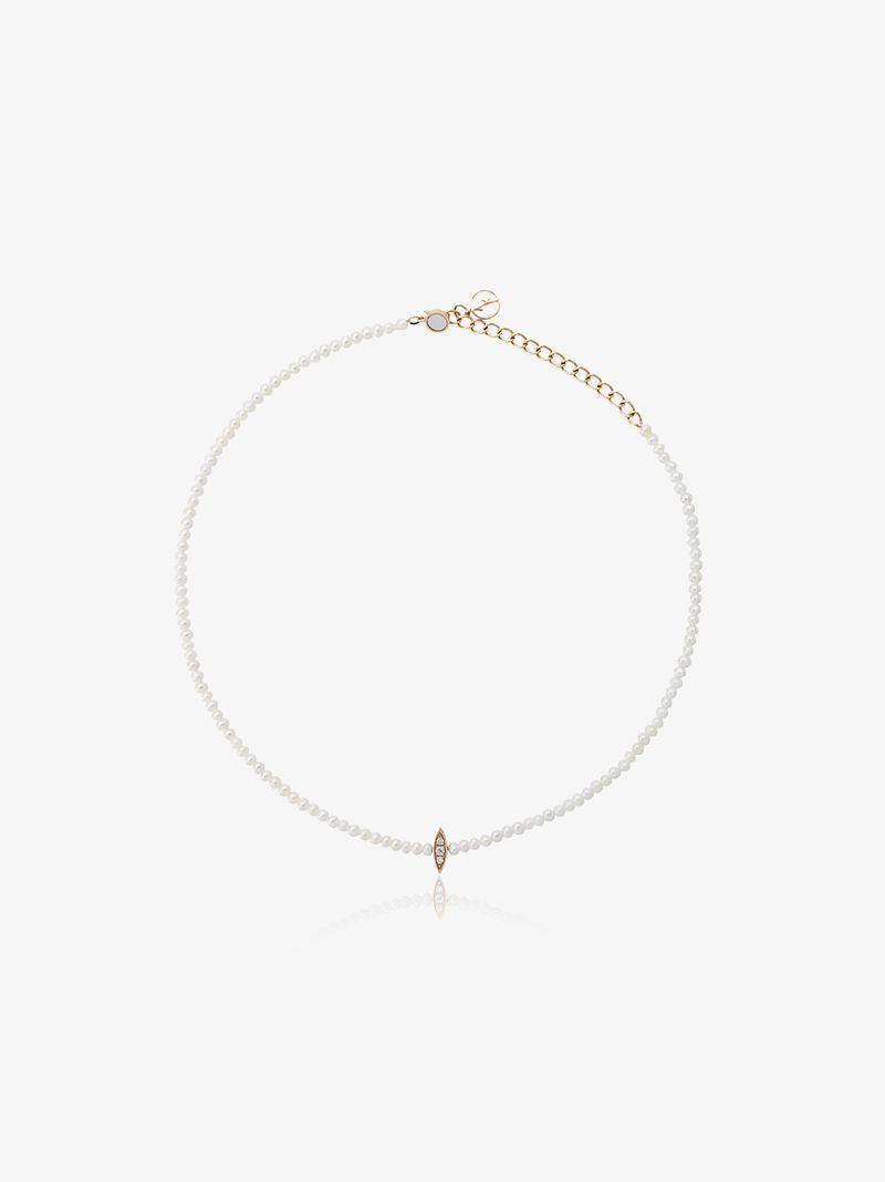 14k Rose Gold Perle Rare Pearl Choker
