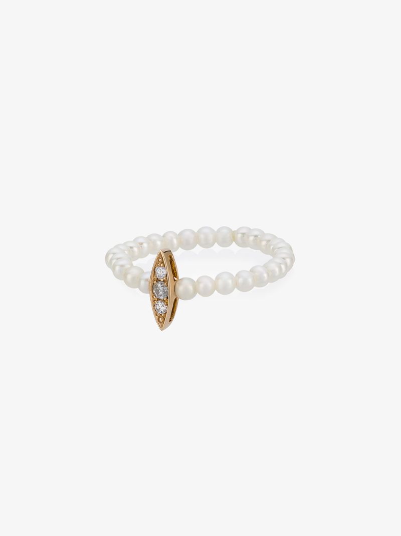 14k Yellow Gold Perle Rare Pearl Ring