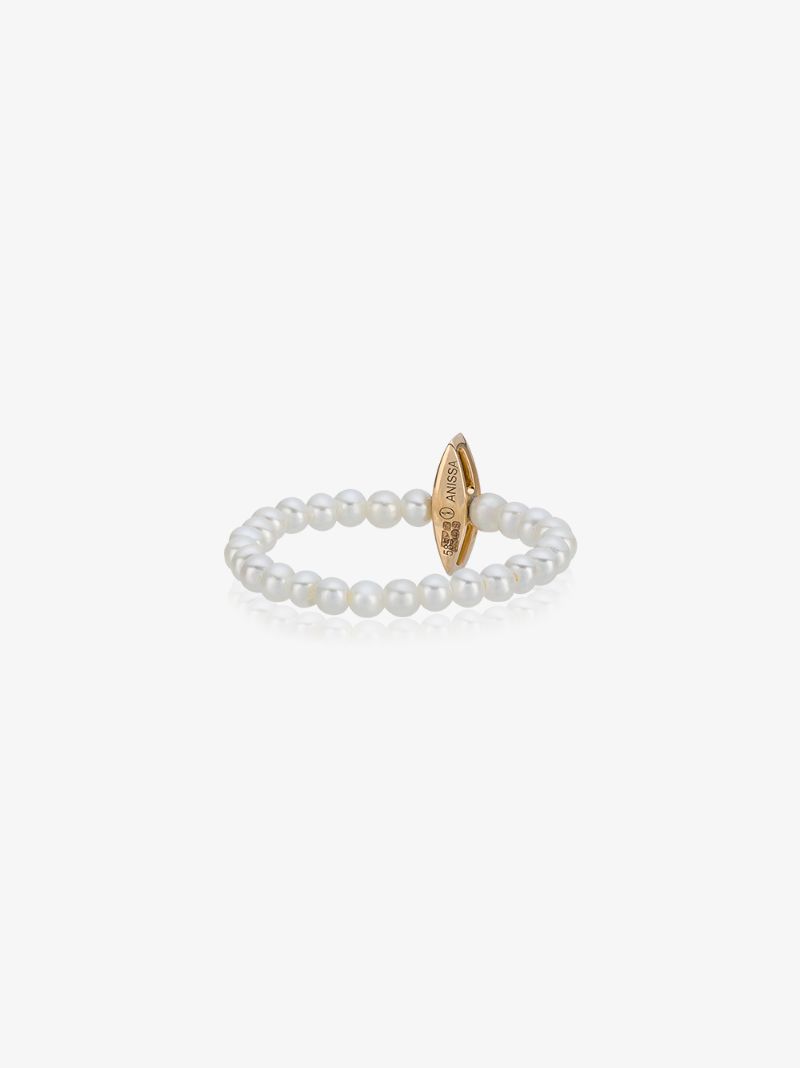 14k Yellow Gold Perle Rare Pearl Ring